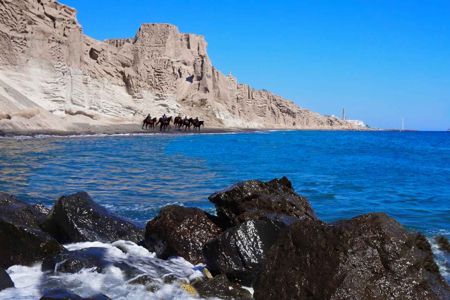 Santorini: Horseback Riding Tour on the Beach