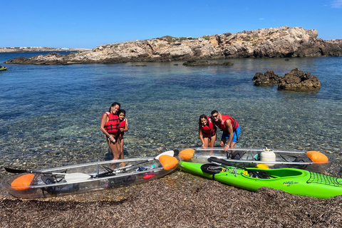 Menorca: Guided Tour by Transparent Kayak Menorca: Guided tour by transparent kayak