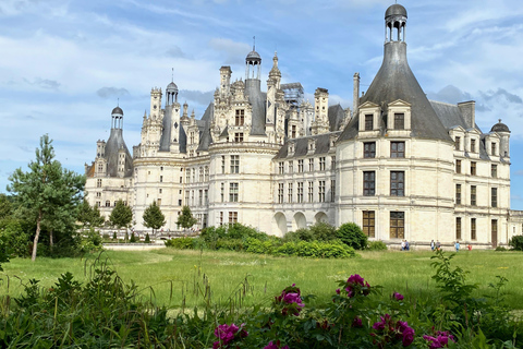 3 Loire Castles Live Guided Small group by Mercedes minivan