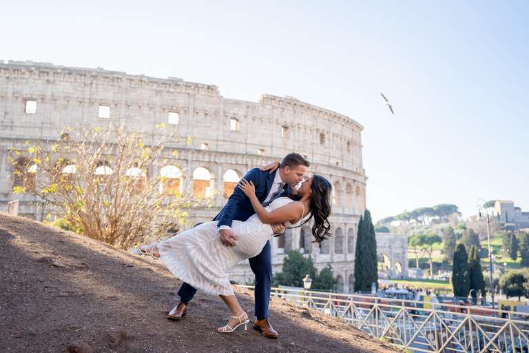 Rome: Private Editorial Shoot at Trevi Fountain or Colosseum Early Morning Trevi Fountain: 30-Minute Private Shoot