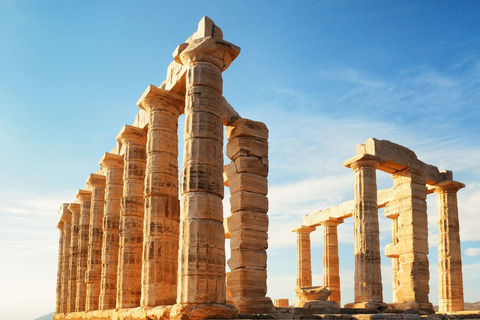 Athens: Private Tour to Cape Sounion — Day Swim or Sunset Private Tour for Groups 4 to 7 Guests