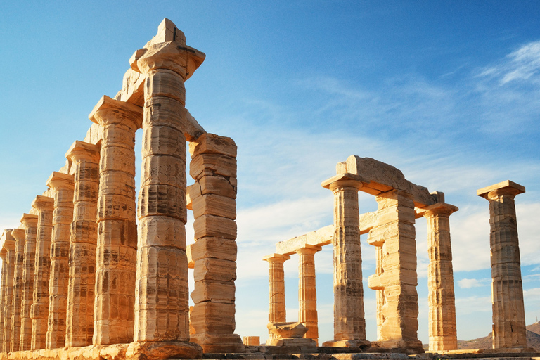 Athens: Private Tour to Cape Sounion — Day Swim or Sunset Private Tour for Groups 4 to 7 Guests