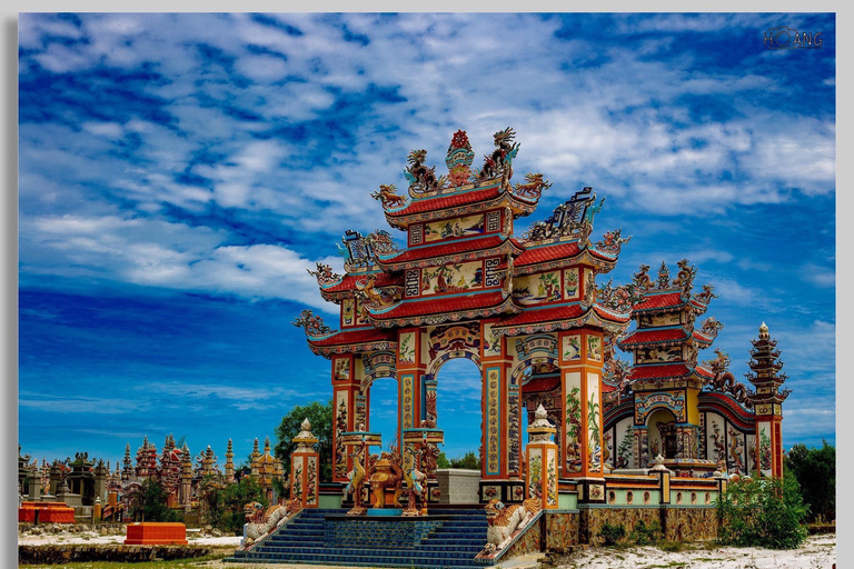 Hoi An: Transfer de Hue com rota panorâmica sobre o Hai Van PassTransfer de Hoi An para o Cemitério de An Bang para Hue em viatura privada