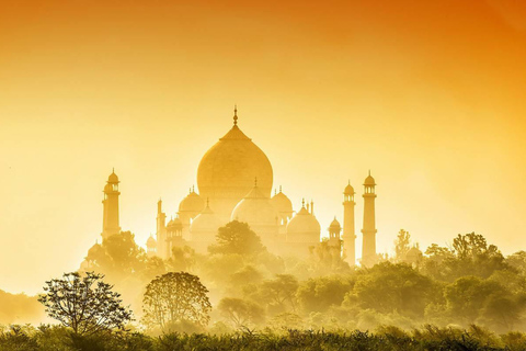 From Delhi: Agra Day Trip with Taj Mahal and Agra FortAC Car and Tour Guide Service Only