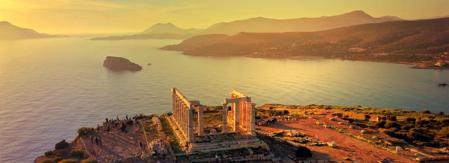 Visite privée au coucher du soleil, temple de Poséidon et riviera d'Athènes