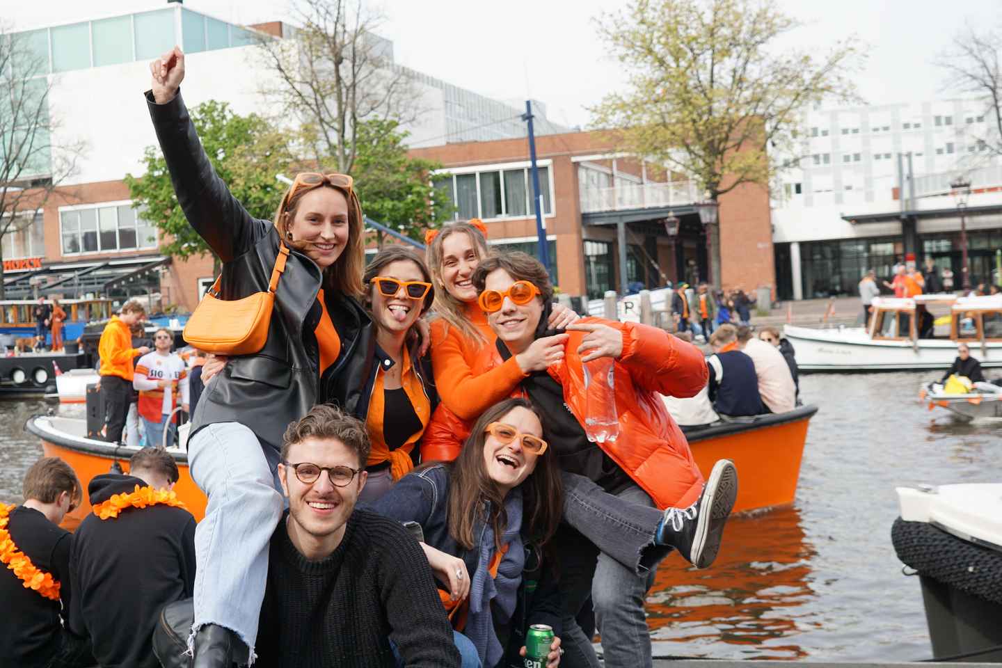 Amsterdam: 3 Hour Kings Day Boat Party with Unlimited Drinks