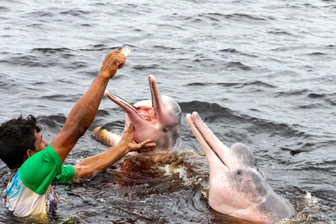 Manaus: Canoeing Adventure with Dolphins and Native Tribe