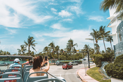 Miami: Hop-on Hop-off Sightseeing Tour by Open-top Bus1-Day Ticket