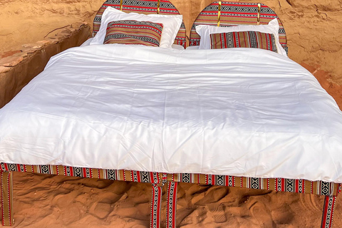 Wadi Rum: Private Luxury Cave Stay, Sunset Tour & Dinner