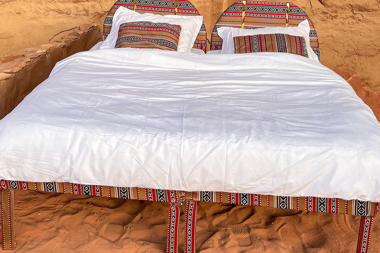 Wadi Rum: Private Luxury Cave Stay, Sunset Tour & Dinner
