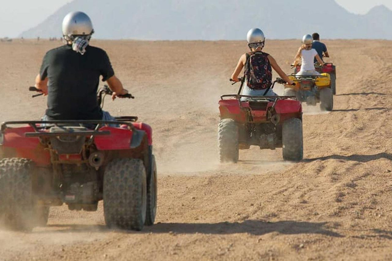 From Marrakesh: Dinner &amp; Quade Bike, Sunset in Desert Agafay