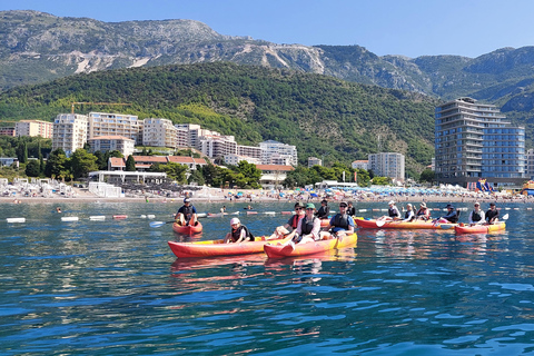 Budva : Excursion en kayak de la plage de Becici à l&#039;île de Sveti Stefan