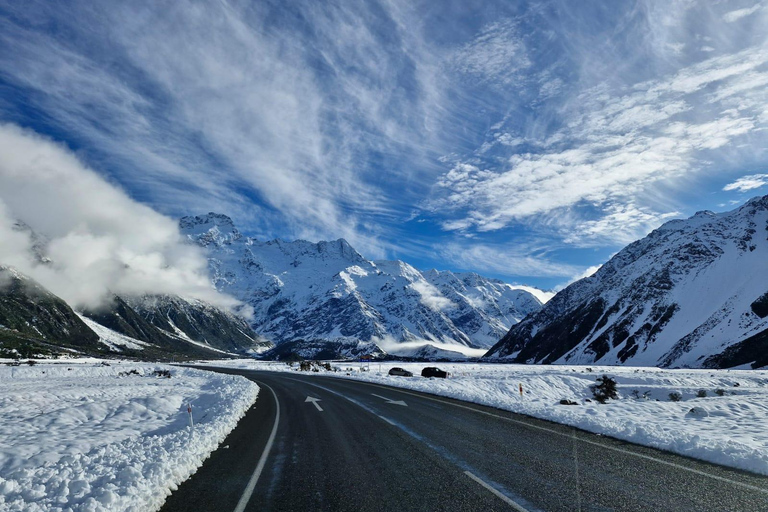 Van Queenstown: 1 manier naar Tour Christchurch via Mt Cook