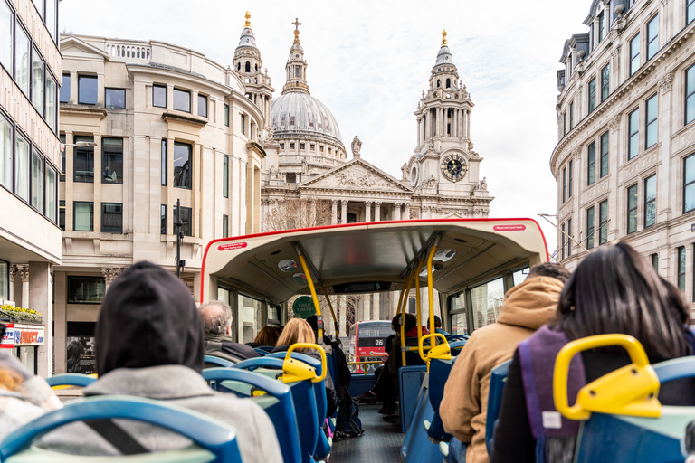 Londen: Tootbus Must-See Hop-On Hop-Off Bustour met Cruise48-uurs ticket