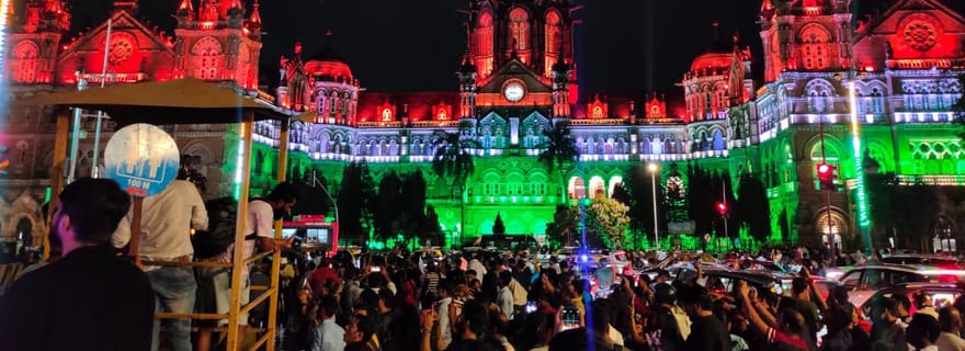 Mumbai : visite touristique nocturne privée avec prise en charge et retour