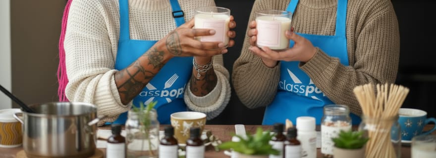 Sacramento : atelier de fabrication de bougies dans un bar à vin branché