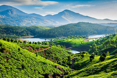 Overnachting in Munnar Hill Station Tour met schoonheid van Kerala