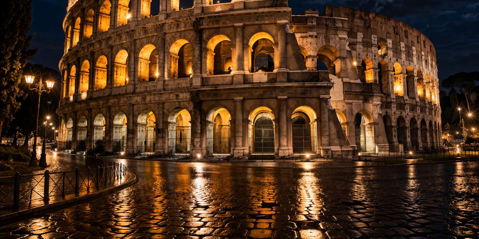 Rome: Colosseum All-Access Underground Night Tour with Arena
