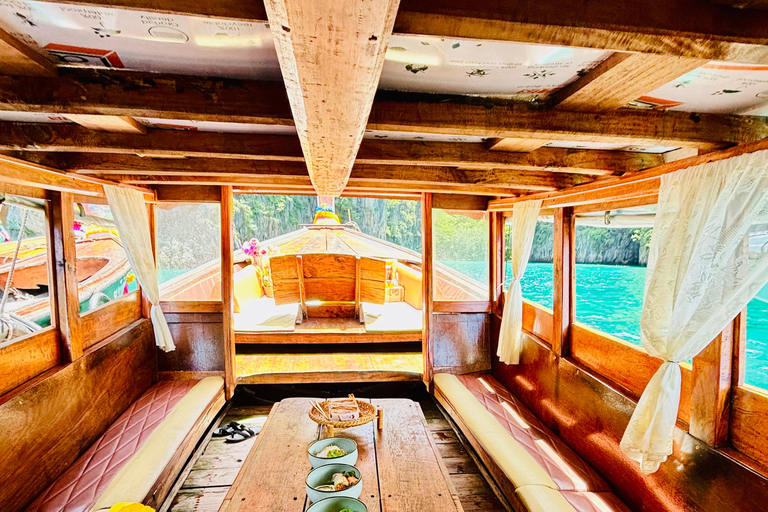 Krabi: Private Luxury Longtail Boat Tour in Krabi free lunch Krabi: Private Luxury Longtail Boat by Hong island