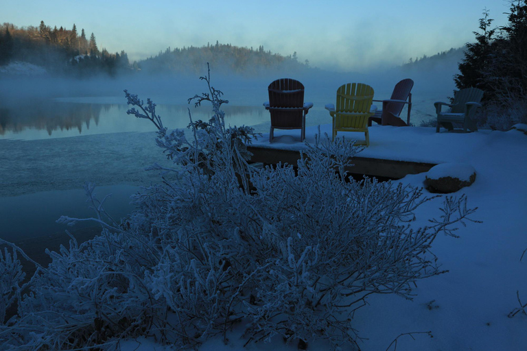 Camping d&#039;hiver de 2 jours avec aurores boréales en camping-car