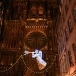 Strasburgo: mercatino di Natale di notte con vin brulé