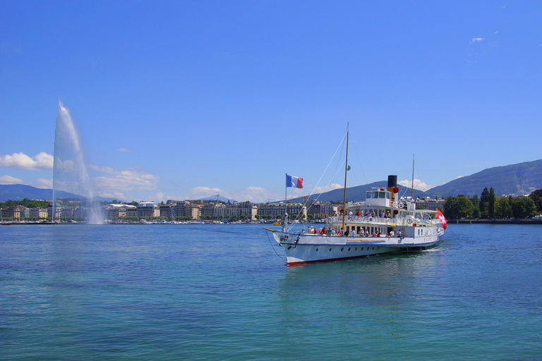 Genéve - kvällskryssning Grand Cruise på Genèvesjön på kvällen