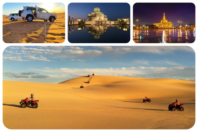 Doha: Private City Tour and Desert Safari with Camel Ride