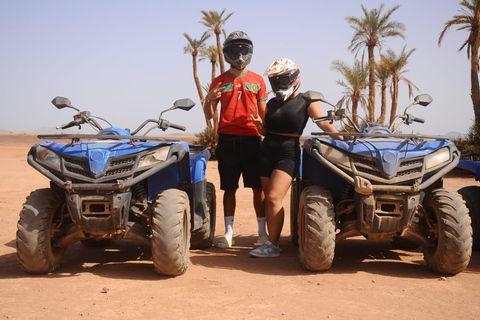 Marrakech: quad-ervaring in het palmenbos en jbilatQuad-ervaring in de palmentuin van Marrakech