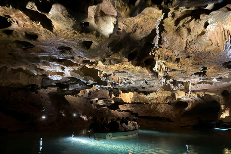 Valencia: San José Caves Tour & Summer Waterfall Day Trip Caves of San Jose + Waterfall - NH Hotel Pickup