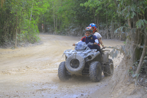 Puerto Morelos: Jungle ATV Adventure, Ziplines and Cenote Single ATV from Tulum