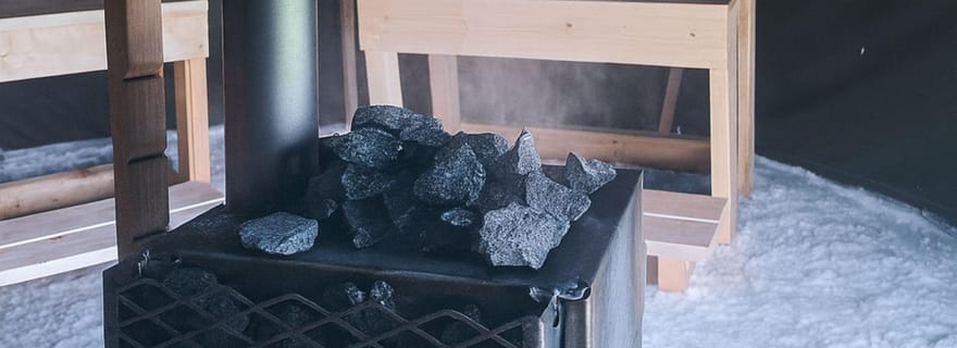 Oulu : Sauna en Tente sur la Mer Gelée et Baignade dans la Glace