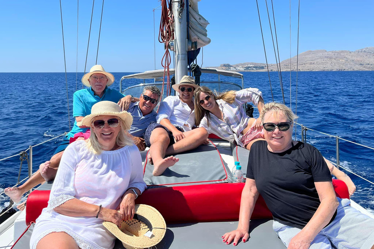 Sailing tour around Lindos with food and drinks