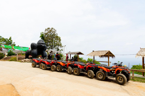 Phuket: Zipline flyger högre än en hök med ATV-alternativZipline 18 plattform och ATV-tur