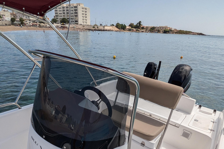 Rhodes: No licence Boat Rental Rhodes: 3hour Boat Rental with Optional Driver