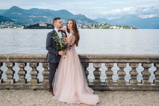 Visit Lake Maggiore Romantic couple photoshooting on the islands. in Lago d'Orta, Piedmont, Italy