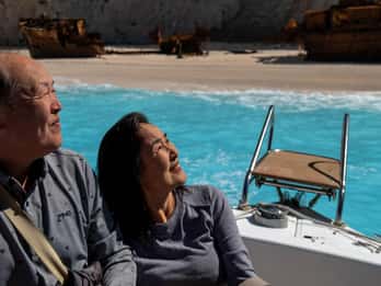 Zakynthos: Shipwreck Beach by Land & Sea Blue Caves Day Tour