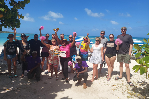 St. John's Laviscount Island Giant Tortoises &Long Bay Beach