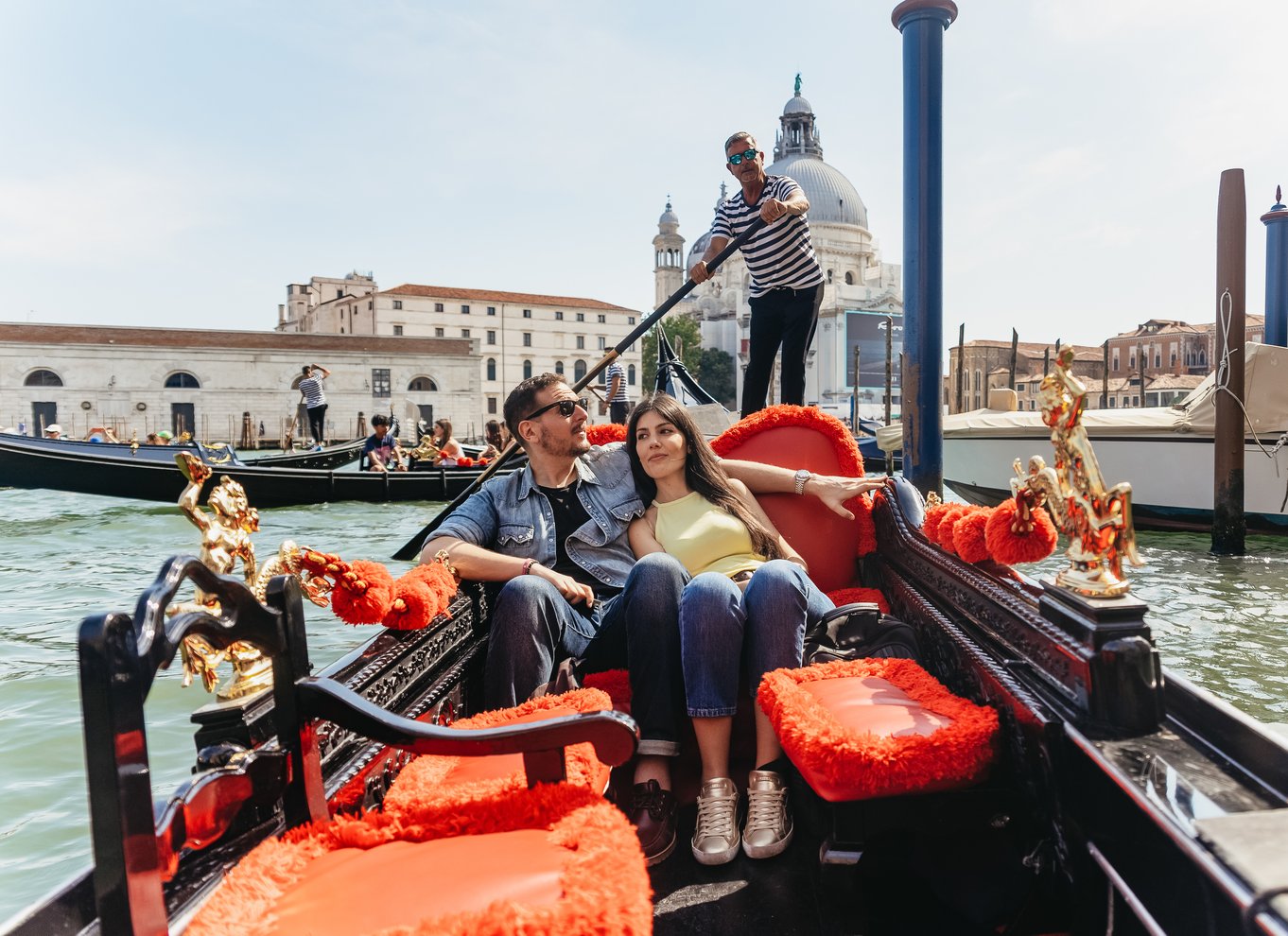 Venedig: Gondoltur på Canal Grande med app-kommentarer