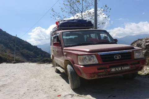 Pokhara to Ghandruk or(ABC trek point)Private Jeep Transfer Pokhara: Jhinu (ABC trek starting point) Private Jeep