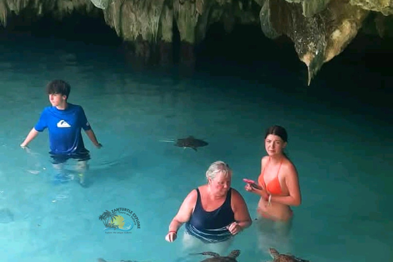 Zanzibar: Jozani Forest & Salaam Cave Sea Turtles Tour Private Self Transfer Experience