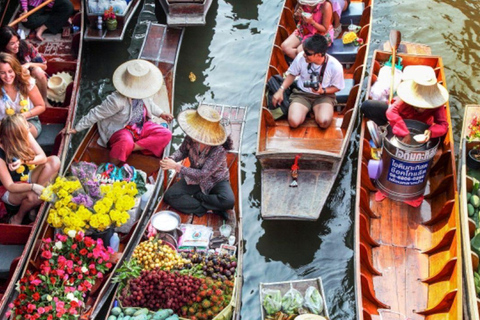 Bangkok: Floating Market, Train Market & Temple Tour