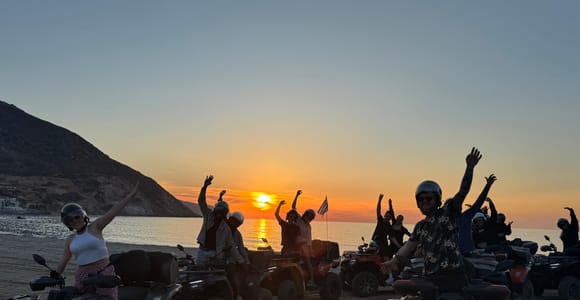 Crete: Sunset or Morning Quad with Local Products Tasting