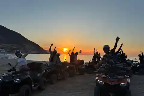 Crete: Sunset or Morning Quad with Local Products Tasting