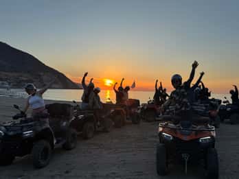 Kreta: Sonnenuntergang oder Morgenquad mit Verkostung lokaler Produkte