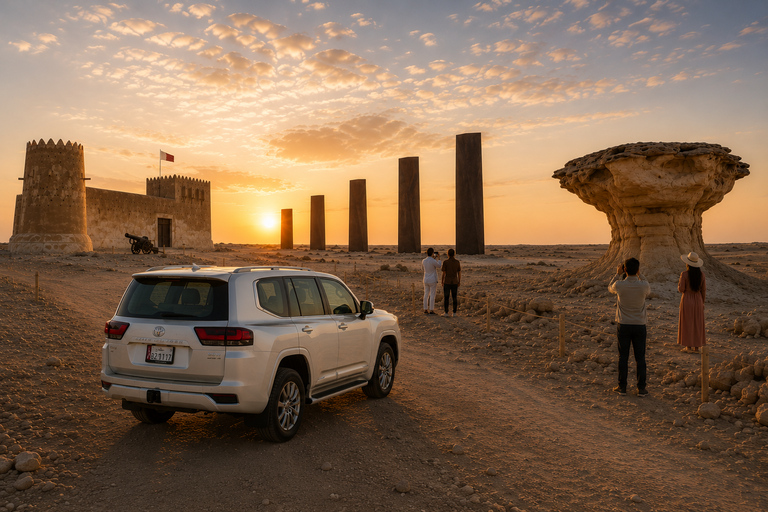 Doha: Full-Day Guided North & West Qatar Tour with Transfers Doha: Private Full-Day Guided North & West Qatar Tour
