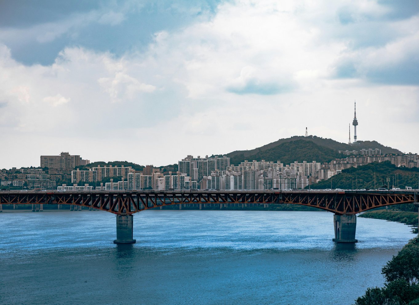 Seoul: Cykeltur om morgenen langs Han-floden
