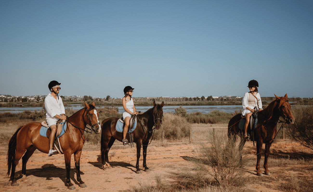 Von Albufeira aus: Reittour mit Abholung