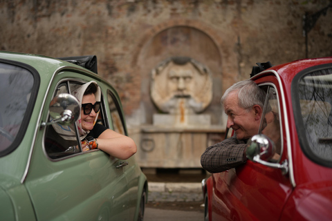 Rome : Visite guidée de la Fiat 500 avec photographeVisite privée