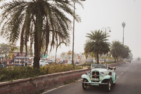 Jaipur: City tour do património num carro antigo com serviço de busca