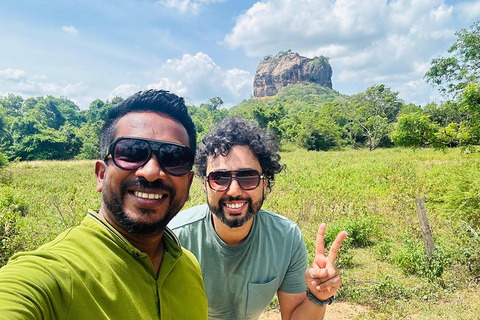 From Kandy: Sigiriya Rock and Village Safari Day Trip